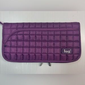 Lug Tango Quilted Travel Wallet in Deep Purple